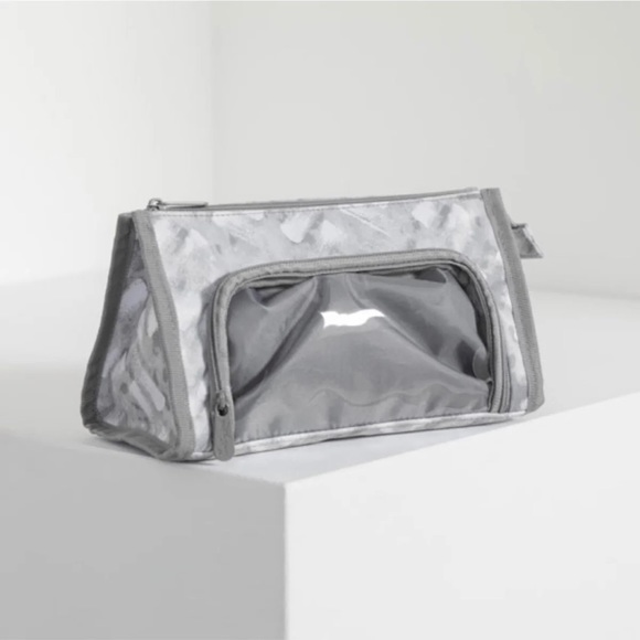 Thirty-One Gifts Get Creative Double Pouch (Mystic Grey) - Picture 1 of 1